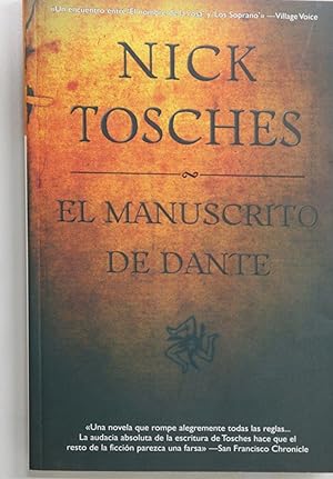 Immagine del venditore per El manuscrito de Dante venduto da Librera Alonso Quijano
