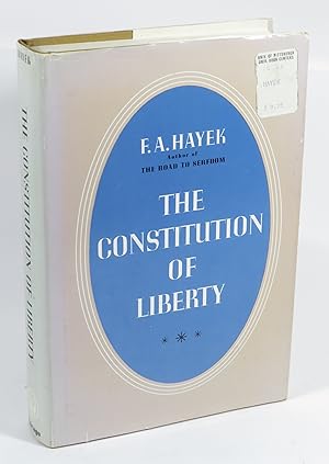 Seller image for The Constitution of Liberty for sale by Renaissance Books, ANZAAB / ILAB