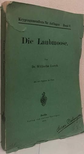 Image du vendeur pour Die Laubmoose mis en vente par Erik Oskarsson Antikvariat