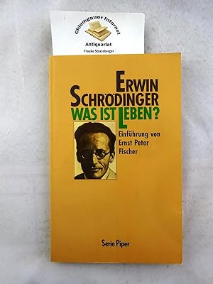 Immagine del venditore per Was ist Leben. Die lebende Zelle mit den Augen des Physikers betrachtet. Aus dem Englischen von L. Mazurczak. Einfhrung von Ernst Peter Fischer. venduto da Chiemgauer Internet Antiquariat GbR