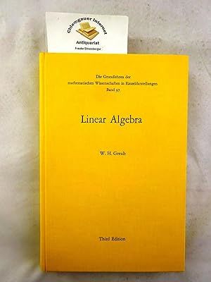 Immagine del venditore per Graduate Textes in Mathematics Linear Algebra. venduto da Chiemgauer Internet Antiquariat GbR