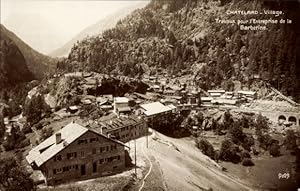 Ansichtskarte / Postkarte Le Chatelard Savoie, Village, Travaux pour l'Entreprise de la Barberine