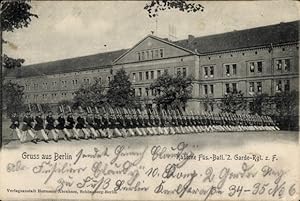 Ansichtskarte / Postkarte Berlin, Kaserne Füs.-Bataillon 2. Garde Regiment z. F.