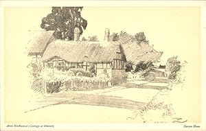 Künstler Ansichtskarte / Postkarte Shottery Stratford upon Avon Warwickshire England, Anne Hathaw...