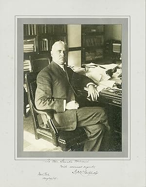 Seller image for Signed Photograph of George Washington Goethals. Original autograph. for sale by Ogawa Tosho,Ltd. ABAJ, ILAB