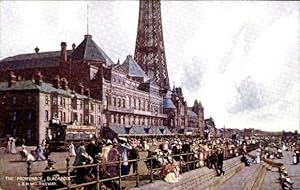 Ansichtskarte / Postkarte Blackpool Lancashire England, Promenade, Railway Station
