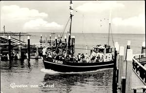 Ansichtskarte / Postkarte Texel Nordholland Niederlande, Hafen, Fischerboot TX 88