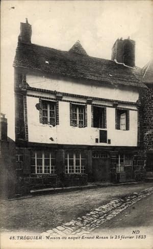 Ansichtskarte / Postkarte Tréguier Côtes dArmor, Wohnhaus von Ernest Renan