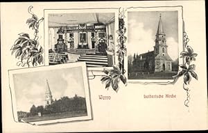 Seller image for Ansichtskarte / Postkarte Vru Werro Estland, Lutherische Kirche, Innenansicht for sale by akpool GmbH