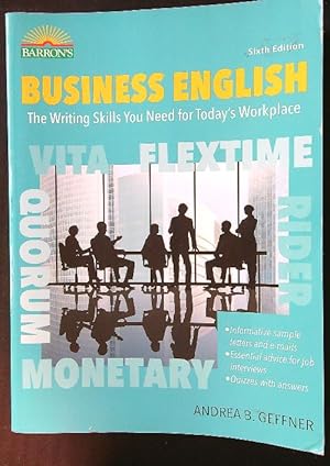 Bild des Verkufers fr Business English: The Writing Skills You Need for Today's Workplace zum Verkauf von Librodifaccia