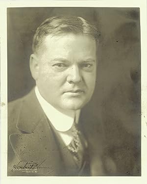 Seller image for Signed Photograph of Herbert Hoover. Original autograph. for sale by Ogawa Tosho,Ltd. ABAJ, ILAB