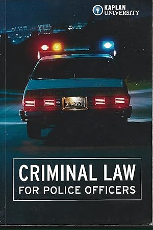 Imagen del vendedor de Criminal Law for Police Officers a la venta por Warren Hahn