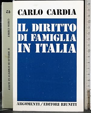 Immagine del venditore per Il diritto di famiglia in Italia venduto da Cartarum