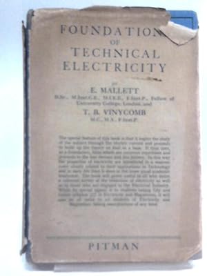 Immagine del venditore per Foundations Of Technical Electricity venduto da World of Rare Books