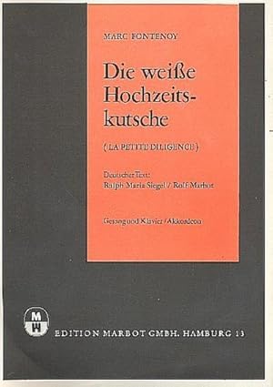 Bild des Verkufers fr Die wei e Hochzeitskutsche:für Klavier/Gesang/Gitarre zum Verkauf von Smartbuy