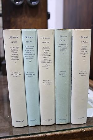 5 Vols.- Platonis Opera.- Oxford Classical Texts.
