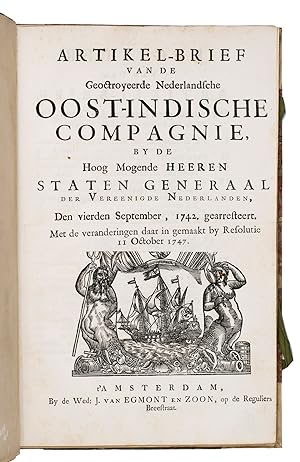 Artikel-brief van de Geoctroyeerde Nederlandsche Oost-Indische Compagnie, by de hoog mogende heer...