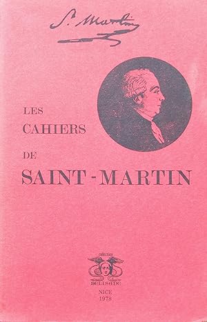 Bild des Verkufers fr Les Cahiers de Saint-Martin. (Volume I) zum Verkauf von Bouquinerie L'Ivre Livre