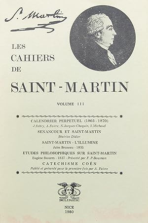 Bild des Verkufers fr Les Cahiers de Saint-Martin. Volume III zum Verkauf von Bouquinerie L'Ivre Livre