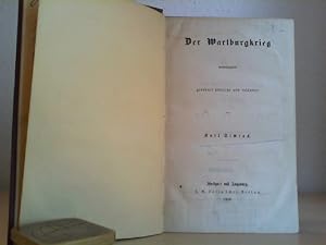 Bild des Verkufers fr Der Wartburgkrieg. Geordnet, bersetzt und erlutert von Karl Simrock. zum Verkauf von Antiquariat im Schloss