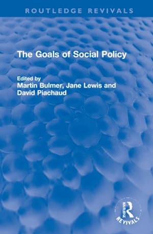 Seller image for The Goals of Social Policy for sale by AHA-BUCH GmbH