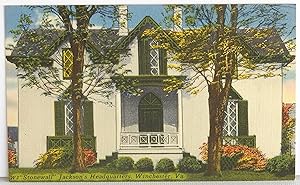 Bild des Verkufers fr Stonewall Jackson's Headquarters - Postcard zum Verkauf von Argyl Houser, Bookseller