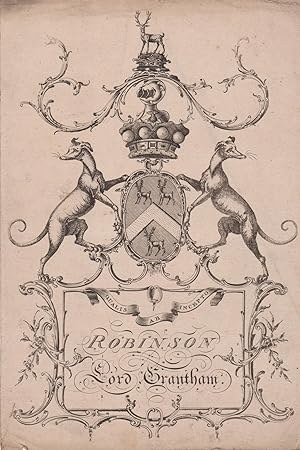 Engraved armorial of Robinson, Lord Grantham