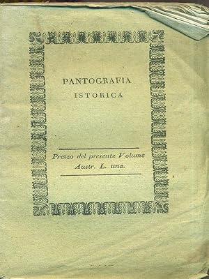 Bild des Verkufers fr Pantografia Istorica Vol. XXXVIII zum Verkauf von Librodifaccia