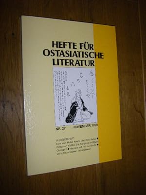 Hefte für ostasiatische Literatur. Nr. 27/November 1999