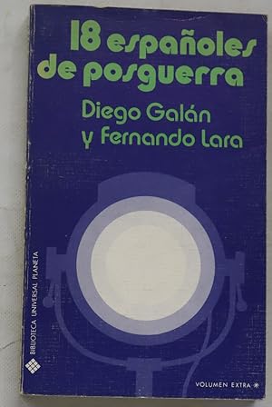 Immagine del venditore per 18 espaoles de posguerra venduto da Librera Alonso Quijano