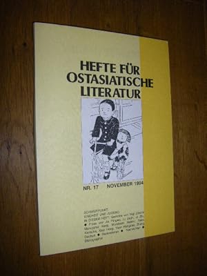 Hefte für ostasiatische Literatur. Nr. 17/November 1994