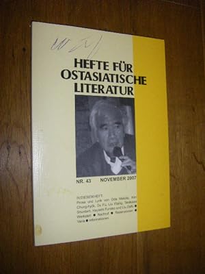 Hefte für ostasiatische Literatur. Nr. 43/November 2007