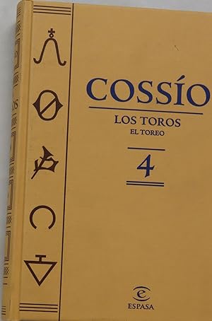 Imagen del vendedor de Cosso los toros (v. IV) a la venta por Librera Alonso Quijano