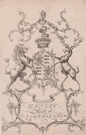 Engraved armorial of Henley, Earl of Northington.
