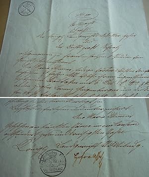 Bild des Verkufers fr Landgericht VILSBIBURG: Vollmacht 1832 Wimmer (FRONTENHAUSEN), Sign. Franz HOFER zum Verkauf von Versandantiquariat tucholsklavier