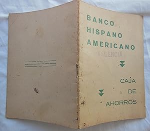 CAJA DE AHORROS. Libreta del Banco Hispano Americano