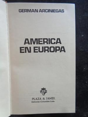 Seller image for Amrica en Europa for sale by Libros del cuervo