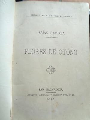 Seller image for 1896 Flores de otoo for sale by Libros del cuervo