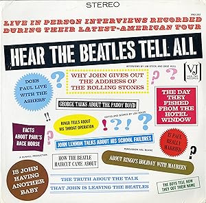 "THE BEATLES" Hear The Beatles tell all / LP 33 tours US reissue VEE-JAY PRO-202 / Stereo on cove...