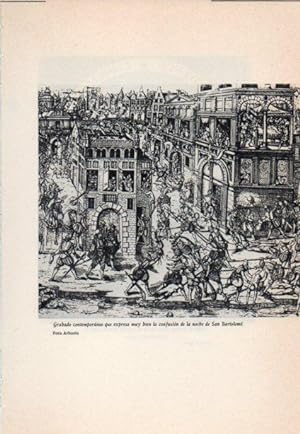 Imagen del vendedor de LAMINA V38851: La confusion de la noche de San Bartolome grabado contemporaneo a la venta por EL BOLETIN