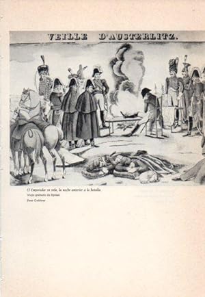 Bild des Verkufers fr LAMINA V38891: El Emperador en vela la noche anterior a la batalla zum Verkauf von EL BOLETIN