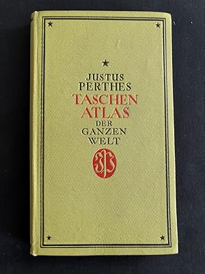 Bild des Verkufers fr Justus Perthes Taschenatlas der ganzen Welt. zum Verkauf von Libretto Antiquariat & mundart.ch
