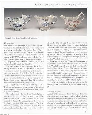 Seller image for A Bovey Tracey Porcelain Sauceboat. An original article from the English Ceramic Circle, 2010. for sale by Cosmo Books
