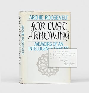 Bild des Verkufers fr For Lust of Knowing. Memoirs of an Intelligence Officer. zum Verkauf von Peter Harrington.  ABA/ ILAB.