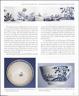 Bild des Verkufers fr Possible American 18th Century Porcelain Finds in England. An original article from the English Ceramic Circle, 2012. zum Verkauf von Cosmo Books