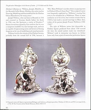 Bild des Verkufers fr The Gold Anchor Chelsea Figures in the Museum of London. An original article from the English Ceramic Circle, 2016. zum Verkauf von Cosmo Books