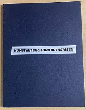 Bild des Verkufers fr Kunst mit Buch und Buchstaben. zum Verkauf von Antiquariat Cassel & Lampe Gbr - Metropolis Books Berlin