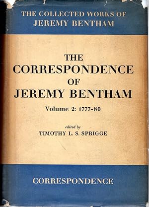 Immagine del venditore per The Correspondence of Jeremy Bentham, Volume 2: 1777-80 venduto da Dorley House Books, Inc.