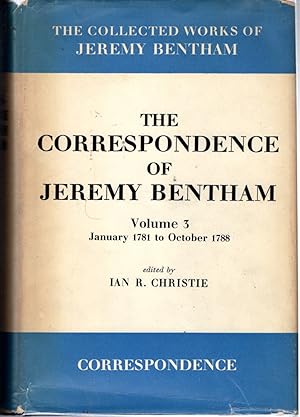 Seller image for The Correspondence of Jeremy Bentham Volume 3: January 1781 to October 1788 for sale by Dorley House Books, Inc.