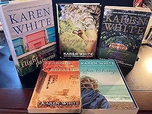 Seller image for After the Rain ("Falling Home" Series #2), Hardcover, * BUNDLE & SAVE * with 4 additional Karen White Novels: Flight Patterns - HC // Learning to Breathe - trade paperback // Sea Change - trade paperback // Spinning the Moon (Two Classic Novels: In the Shadow of the Moon AND Whispers of Goodbye) - trade paperback -- *Bundle & Save* for sale by Park & Read Books